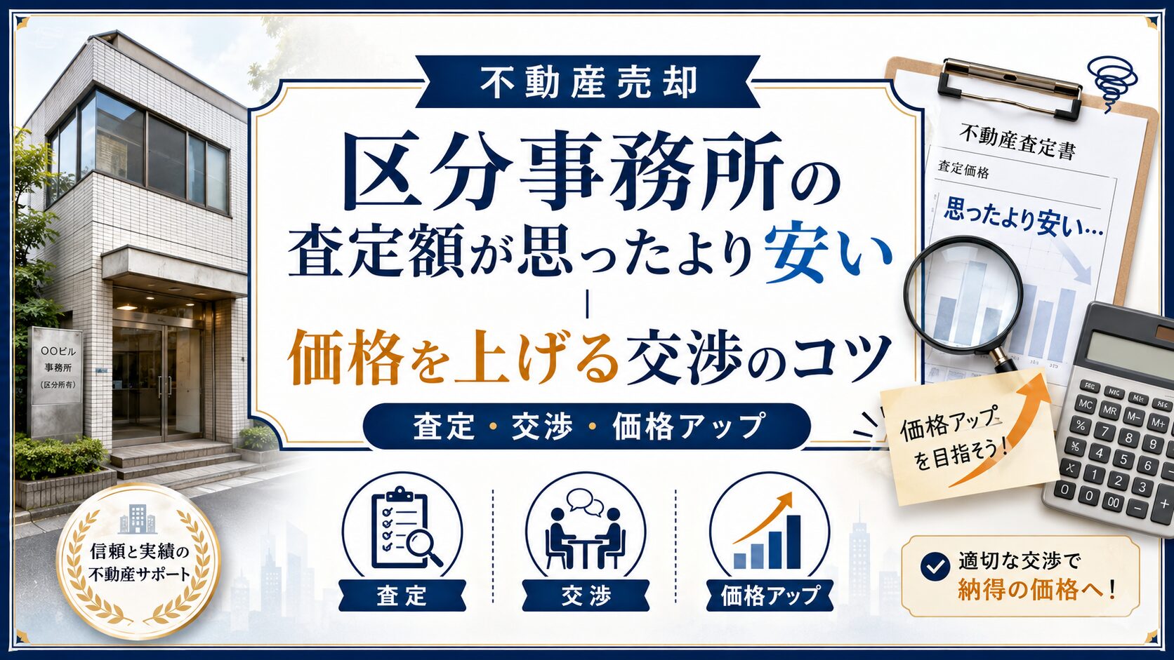 区分事務所の査定額が思ったより安い｜価格を上げる交渉のコツ