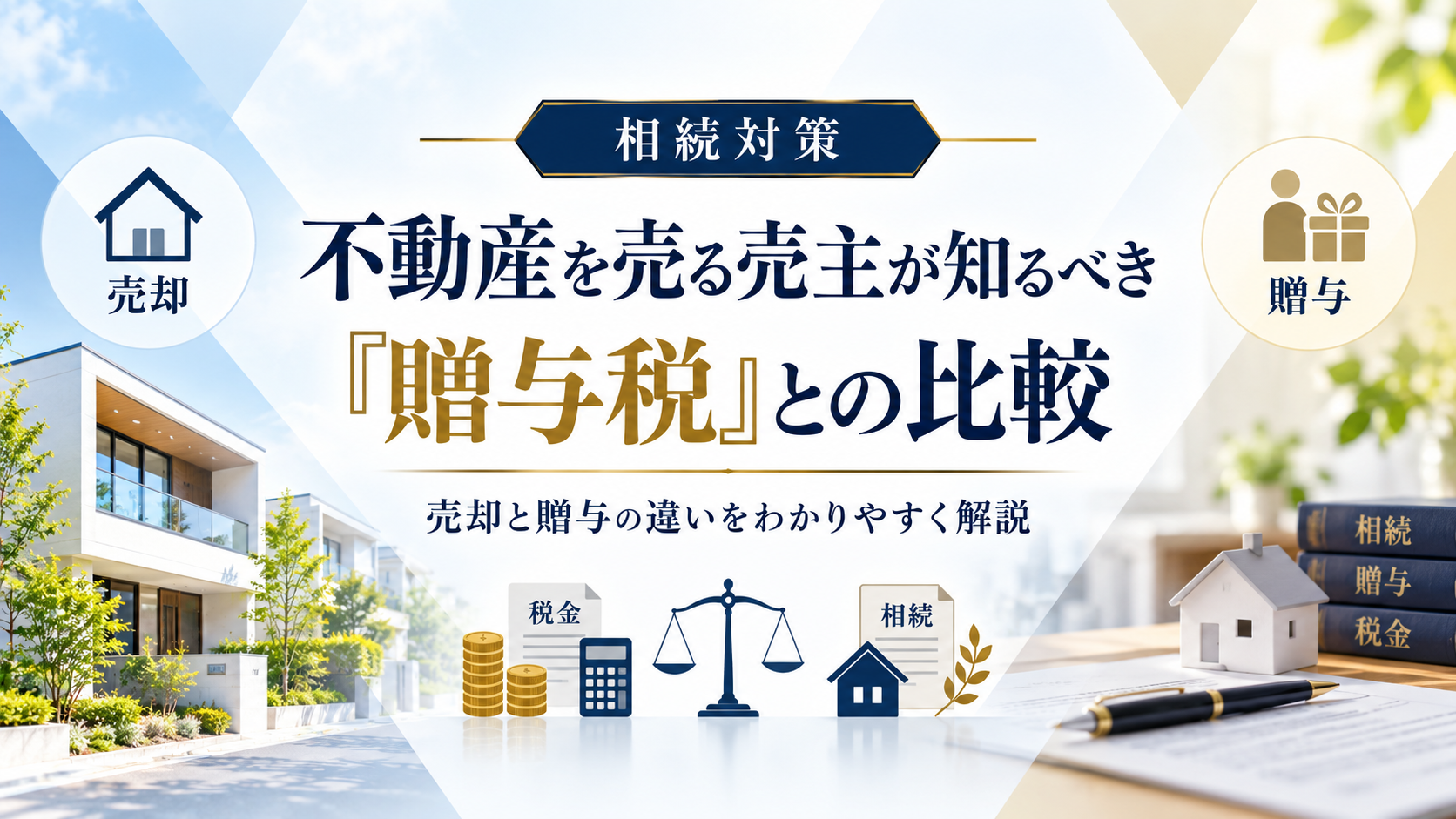 相続対策で不動産を売る前に知りたい贈与税との比較｜売却・生前贈与・相続の違いを整理