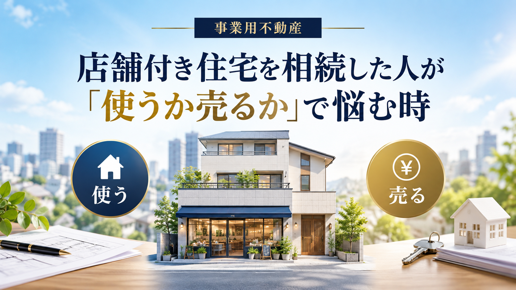 店舗付き住宅を相続した人が「使うか売るか」で悩む時