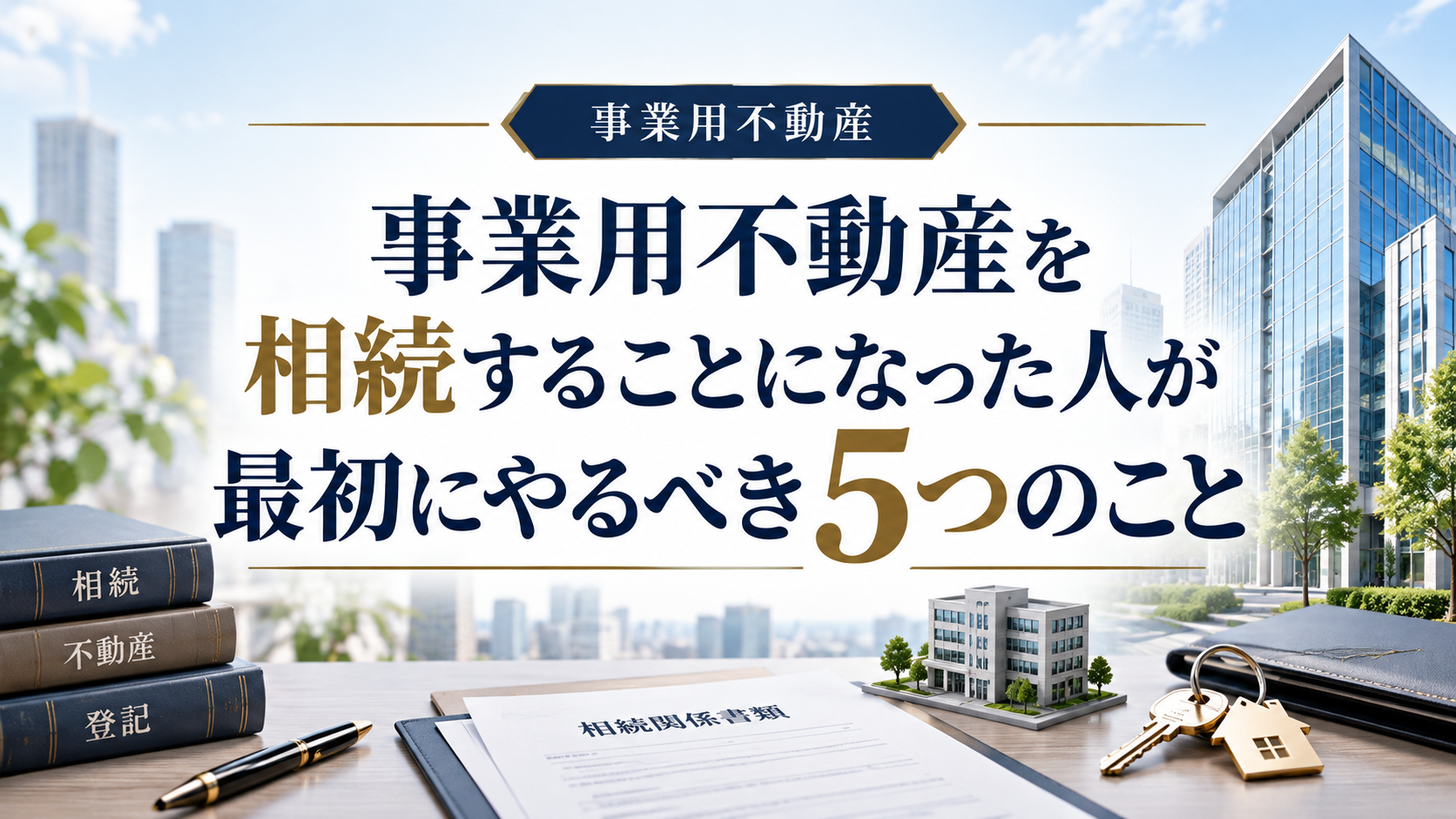 事業用不動産を相続することになった人が最初にやるべき5つのこと